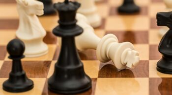 black white and brown chess board game